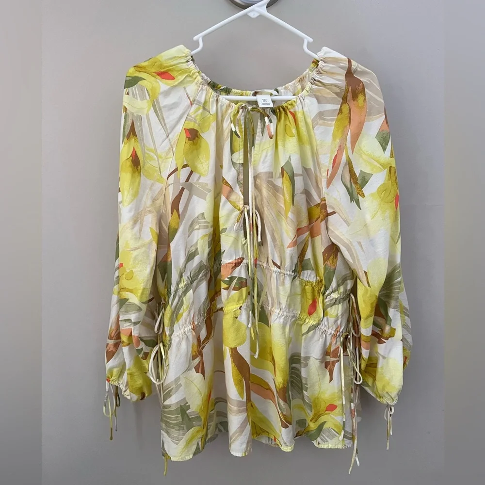 H&M Leaf Print Women's Top - Picture 2 of 4